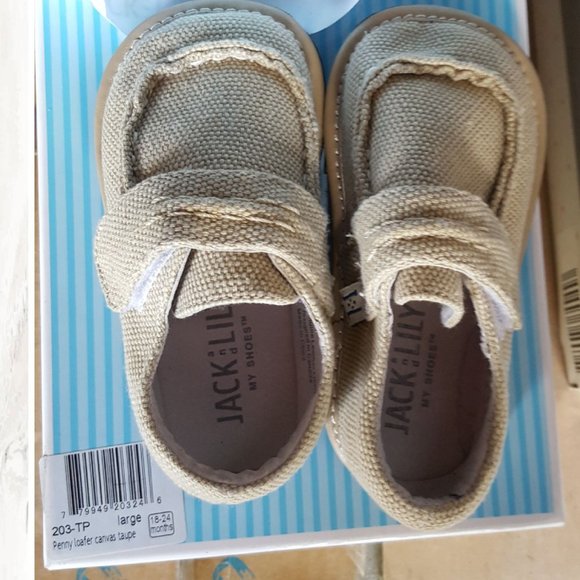 Penny Loafer Canvas, Taupe - Picture 2 of 3